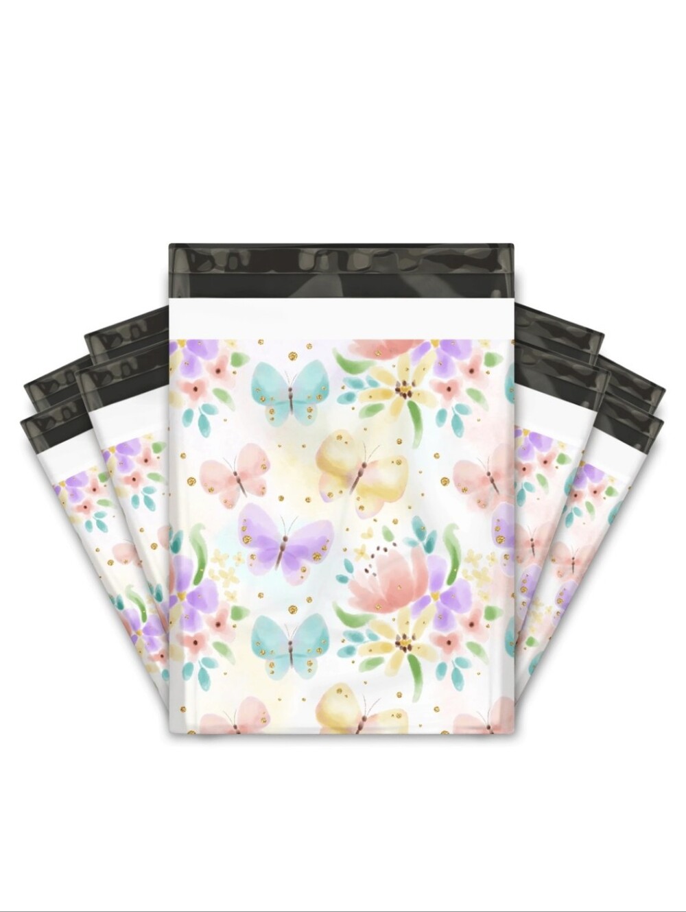 25ct, 10x13 BUTTERFLY POLY MAILERS